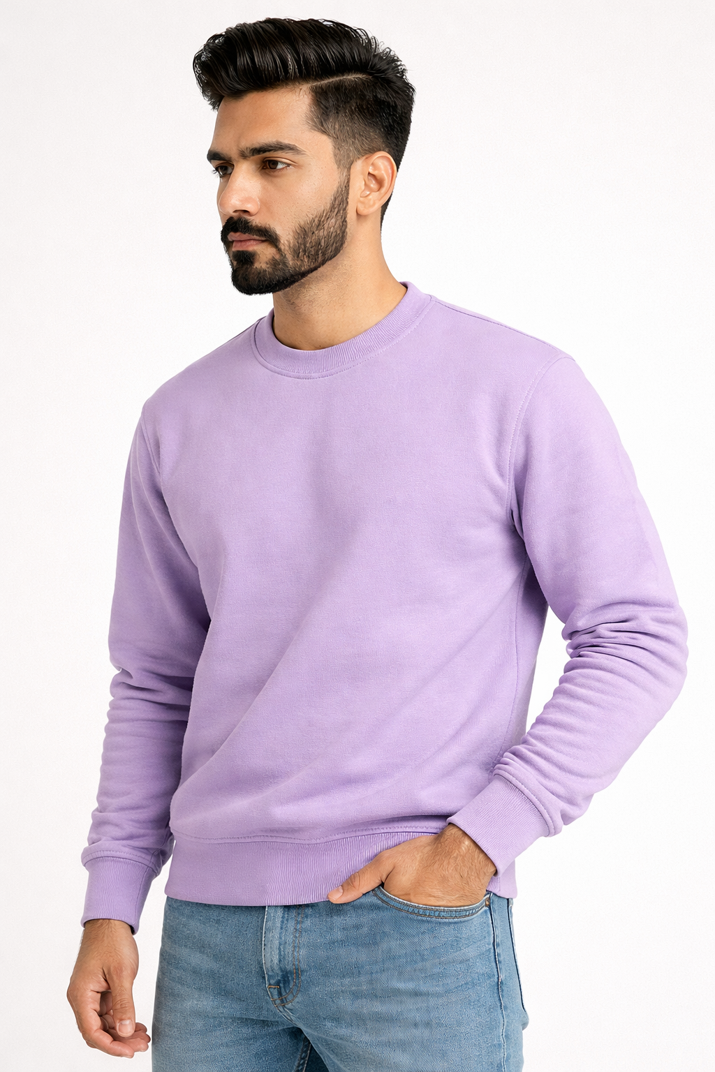 Fuddu Fashion Purple Premium Sweatshirt – Everyday Streetwear Essentia