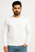 Fuddu Fashion White Premium Sweatshirt – Everyday Streetwear Essentia